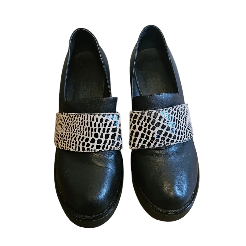 TBA to be announced Y2K Chunky Platform Penny Loafers - Picture 2 of 7